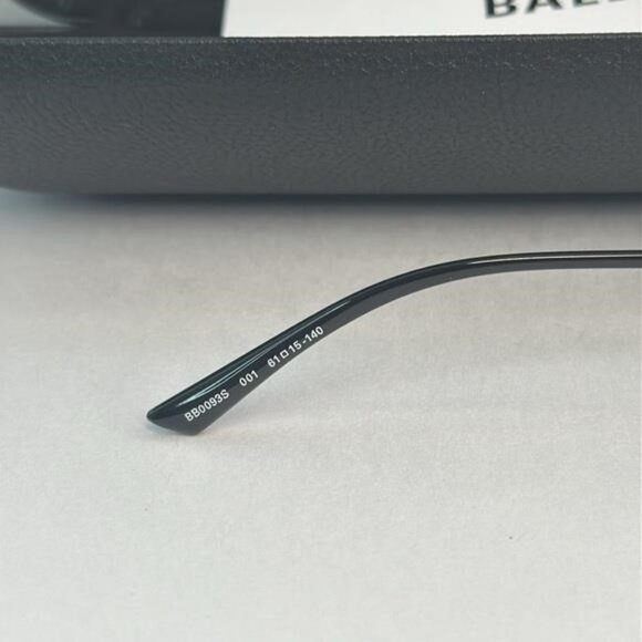 New Authentic Balenciaga BB0093S 001 Curve Cat Sunglasses - Picture 3 of 13